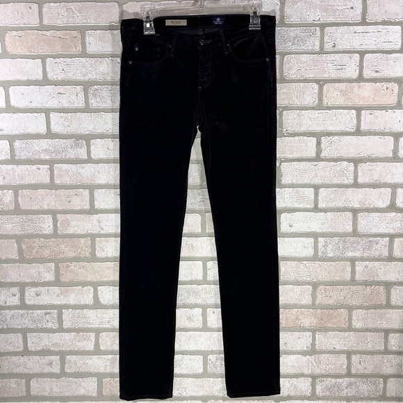 Ag NWT The Stevie Slim Straight Corduroy Jeans in Dark Charcoal Size 27 - Picture 3 of 8